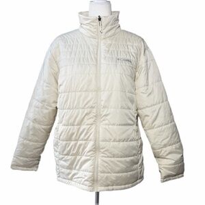 Columbia Women's Off-White Puffer Jacket Size 2X